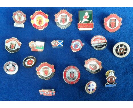 Football badges, Manchester Utd, a collection of 19 Manchester Utd Worldwide Fan Club enamel badges, examples inc. Australian