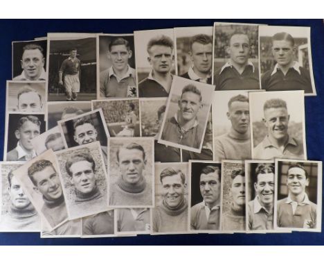 Football press photographs, Millwall FC, a collection of approx. 30 b/w player portrait photos, mostly 1930's including sever