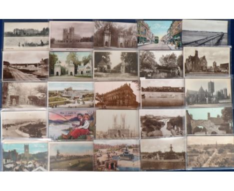 Postcards, Leicestershire, Lincolnshire and Nottinghamshire, approx. 115 R.P.s, printed and artist drawn to include fox hunti