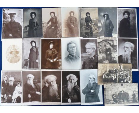 Postcards, Salvation Army, 21 cards depicting General Booth, his family and other members of the Salvation Army (gen gd)