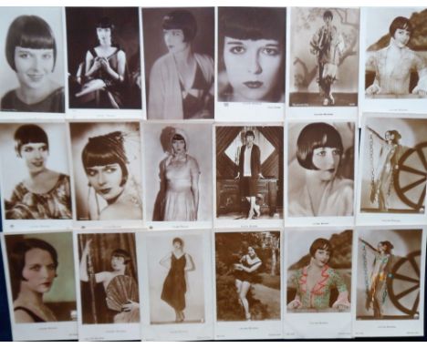 Postcards, Cinema, a selection of 32 cards of Louise Brooks, actress and dancer of the 1920's/30's, a Jazz age flapper who po