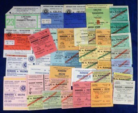 Football tickets, Glasgow Rangers, a collection of 40+ match tickets, all 1960's/70's inc. Tottenham v Rangers Fr 68/9, Range