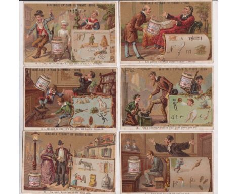 Liebig Cards, 2 sets of French edition cards to comprise Word Pictures I and German Army Uniforms V (fair/gd)