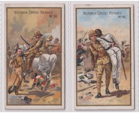 Cigarette cards, Taddy, Victoria Cross Heroes, (21-40) 2 cards, no 38 (gd) &amp; 40 (fair/gd)