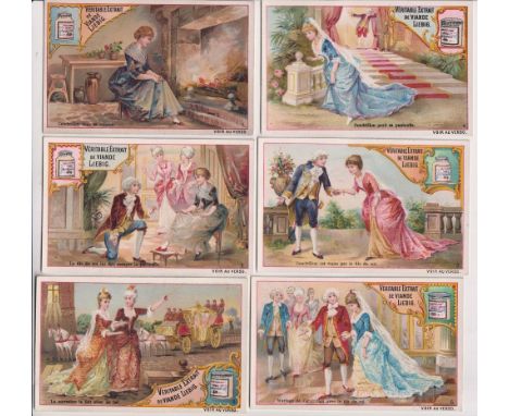 Trade cards, Liebig, Cinderella, ref S211, two sets, French &amp; Belgian editions, 6 cards in each set (gd) (12) 