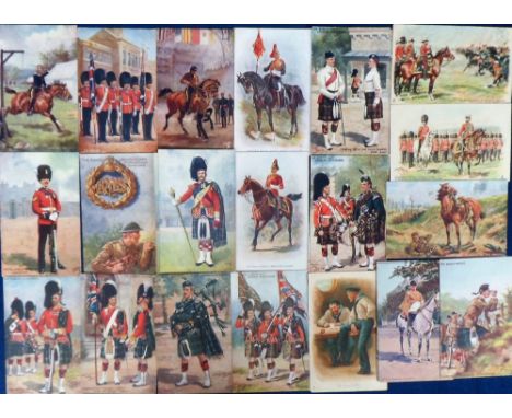 Postcards, Military, a collection of approx. 99 mixed Tuck published Military Oilettes from various series' in part sets and 