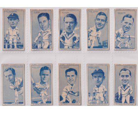 Cigarette cards, Carreras, Turf Slides, 3 sets, all cut to size, Famous Cricketers, Sports Series &amp; Celebrities of Britis