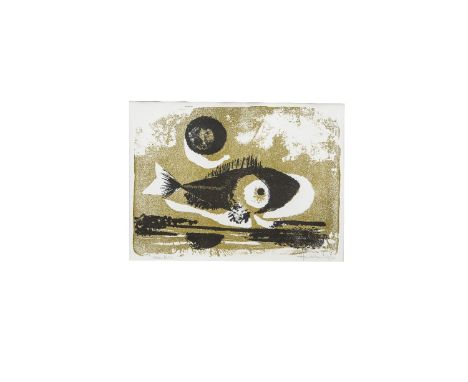 JAN DE POUW“Moonfish”Lithograph, 31 x 42cm Signed, inscribed with title and numbered 63/70 in pencil 