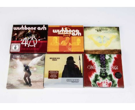 Wishbone Ash CDs, approximately forty-five albums including Double and Triple albums and with titles including Live In London