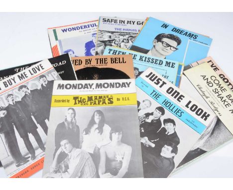 Sixties Sheet Music, approximately forty original pieces of Sheet Music, mainly  from the Sixties with artists comprising The