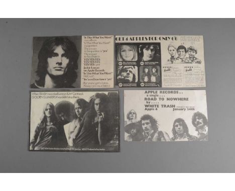 Apple Label Adverts, approximately twenty-seven Music Magazine adverts for various Apple label releases with artists comprisi