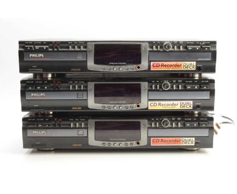 CD Recordable and Re-writable Players / Receivers plus, Four Philips CD recordable and Re-writable players comprising three H