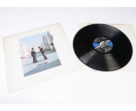 Pink Floyd LP, Wish You Were Here LP - Original UK Release 1975 on Harvest (SHVL 814) - Three Corner Cut Inner - A-1 and B-3 