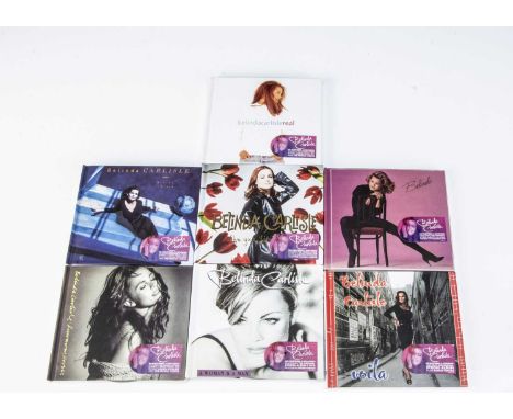 Belinda Carlisle CDs, seven CD / DVD Remaster releases comprising Runaway Horses, Heaven On Earth, Belinda, Live Your Life Be