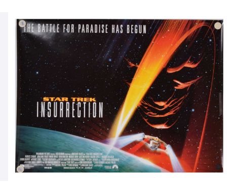 Star Trek Film Posters, eight posters comprising Generations (2 UK Quad Posters, Advance One Sheet and Main One Sheet), Insur