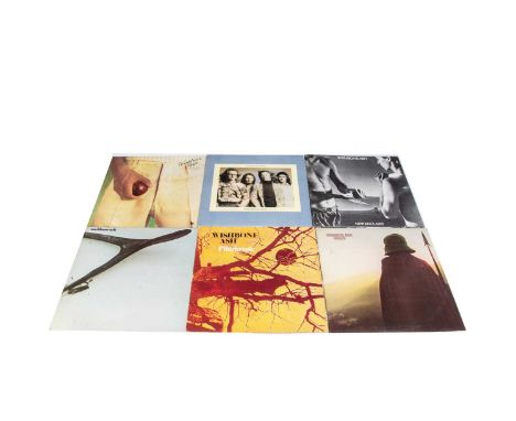 Wishbone Ash LPs, eighteen albums comprising Wishbone Ash (Black Labels), Pilgrimage (Blue / Black labels), Argus (Blue / Bla
