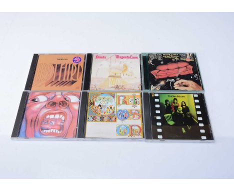 Progressive Rock CDs, approximately thirty-five CDs of mainly Progressive Rock with artists comprising King Crimson, Frank Za