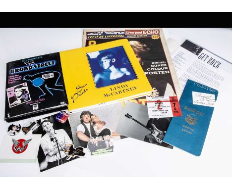 Paul McCartney / Wings Memorabilia, large collection of items relating to Paul McCartney / Wings including Passport to London