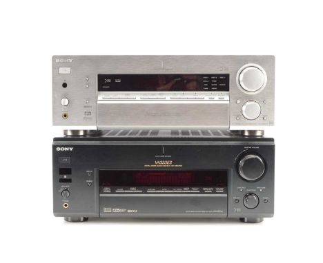 Sony Control Centre / Amplifier, Sony digital audio/ video Control Centre STR-DB1070 s/n 6604627 silver together with a Sony 