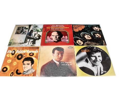 LP Records, seventeen albums of various genres with artists comprising Pink Floyd, The Beatles, Buddy Holly, Elvis Presley, J