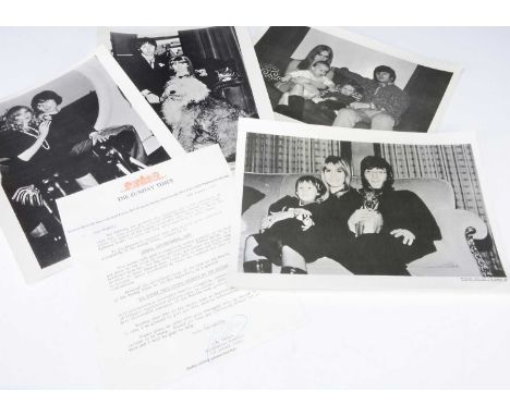 Beatles Photographs, all four B&W Prints that were original sent out with some first editions of the Hunter Davies biography 