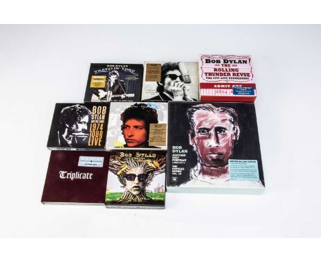 Bob Dylan Box Sets, eight Box Sets comprising Another Self Portrait, The Rolling Thunder Revue, Travelin Thru, Triplicate, Bo
