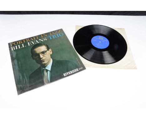 Bill Evans LP, Portrait In Jazz LP - Original UK Mono Release 1962 on Riverside (12-315) - Laminated Flipback Sleeve - Blue /