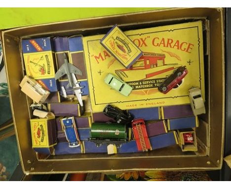 A collection of mainly boxed Lesney Matchbox series Diecast model cars and vehicles to include a Merryweather Marquis Series 
