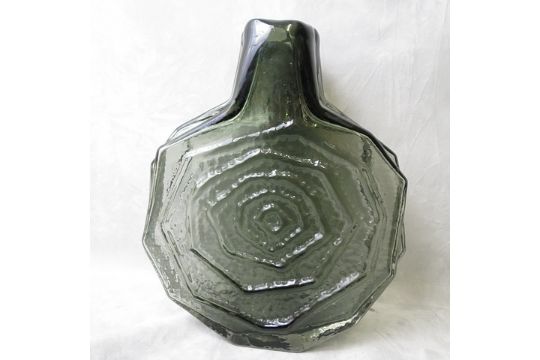 Geoffrey Baxter For Whitefriars Glass A Textured Banjo Vase In