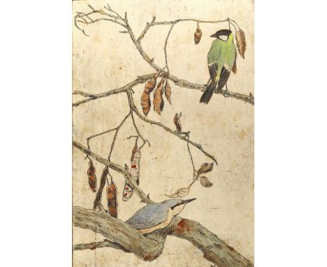 Scheidt, Werner v.: (1894 Großblittersdorf - Bad Bergzabern 1984). 3 Bl. mit Vogel-, Insekten- u. Blumendarstellungen. Kolor.