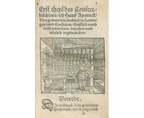(Ryff,H.W.: Confect Buch und Hauß Apoteck, künstlich zubereiten, einmachen und gebrauchen... Trewliche Underrichtung... Ffm.,