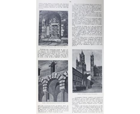 Arata,G.V.: L'architettura arabo-normanna e il rinascimento in Sicilia. Mailand, Bestetti e Tumminelli 1914. Gr.Fol. Mit 120 