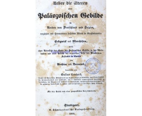Sedgwick,(A.) u. (R.I.)Murchison.: Ueber die älteren Paläozoischen Gebilde im Norden von Deutschland und Belgien... bearb. v.