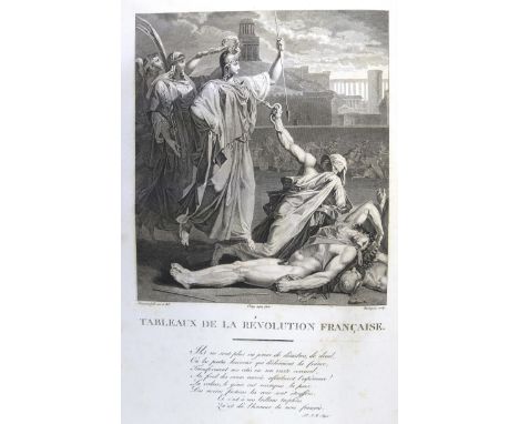 Collection Complete: des Tableaux Historiques de la Revolution Francaise. 3 Bde. Paris, Auber 1804. Gr.Fol. Mit 3 gest. Front