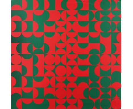 Sykora, Zdenek: (1920 Louny 2011). Cerveno-zelená struktura I. Serigraphie. 1968. 70 x 70 cm. Verso sign. - Ex. 86/140.   An 
