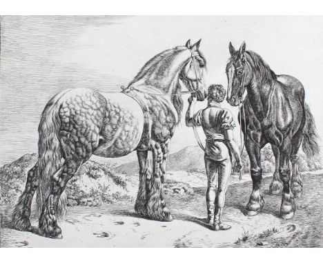 Klein, Johann Adam: (1792 Nürnberg - München 1875). 4 Bl. Radierungen, ca. 1814-1838. 4°-Qu.4°. Mit dem Namenszug bzw., Datum