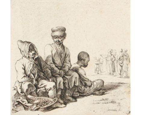 Chodowiecki, Daniel Nikolaus: (1726 Danzig - Berlin 1801). "Russen und Türken". Radierung, 1746. Plgr. ca. 11,7 x 11,7 cm, Bl