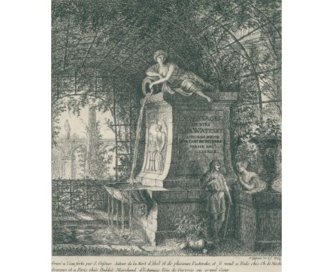 Gessner, Salomon: (1730 Zürich 1788). Paysages dédiés A Mr. Watelet Auteur du Poême sur l'Art de Peindre. Komplette Folge von