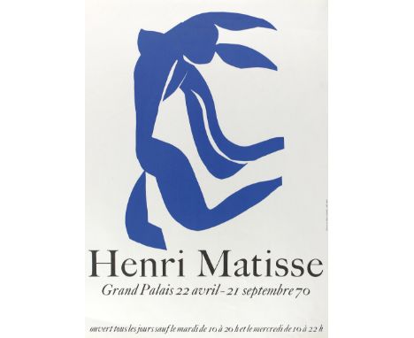 Matisse, Henri: (1869-1954). Henri Matisse. Farb. Plakat zur Ausstellung im Grand Palais bei Ministère des Affaires Cullturel