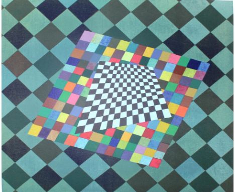 Kandinsky, Wassily: (1866 Moskau - Neuilly-sur-Seine 1944). Quadrat. Farblithogr. auf Rives n. einem Gemälde bei Ed. Maeght 1