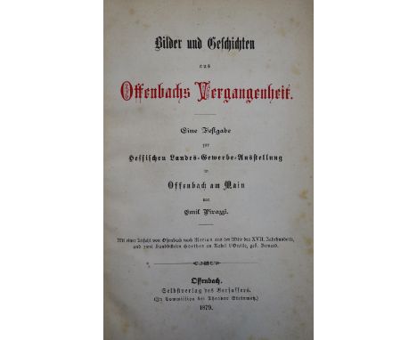 Offenbach.: Sammlung von 6 Schriften zu Offenbach, versch. Formate u. Einbde.  ╔Enthält:╗ Pirazzi,E. Bilder und Geschichten a