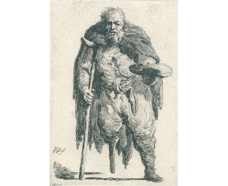 Plonski, Michel: (1778 Warschau 1812). Bettler. Radierung. 10,5 x 7,4 cm. I.d.Pl. monogr. - Leicht fl.   R