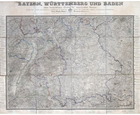 Bayern, Württemberg und Baden: nebst beträchtlichen Theilen der angrenzenden Staaten. Unter der Leitung der Königlich Bayeris