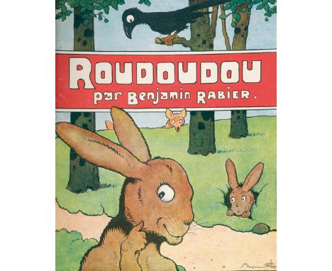 Rabier,B.: Gédéon - Roudoudou - Alfred. 3 Bilderbücher in 1 Bd. Paris, Librairie Garnier Frères (1928?). 4°. Je mit farb. Tit