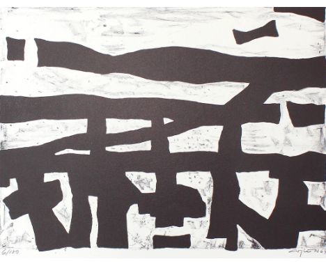 Cuylen, Pieter va de: (1909 Benrath - Binningen bei Basel 1990). Informelle Komposition. Lithographie. 1964. Sign. u. dat. - 