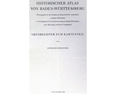 Historischer Atlas: von Baden-Württemberg. Hrsg. von der Kommission für geschichtliche Landeskunde... Atlas, Erläuterungen I 
