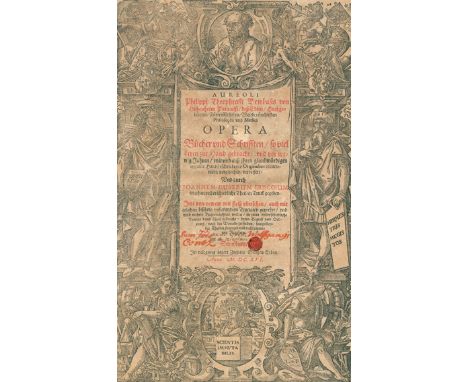 Paracelsus,T.B.v.Hohenheim.: Opera. Bücher und Schrifften, so viel deren zur Hand gebracht:...Hrsg. von J. Huser. Bd. 1 (von 