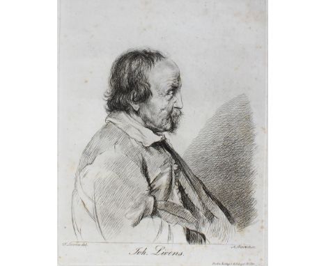 Bartsch, Adam von: (1757 Wien 1821). 4 Bl. mit Künstlerportraits. Radierungen n. Selbstportraits bzw. n. F.Lievens bei G.E.Mü
