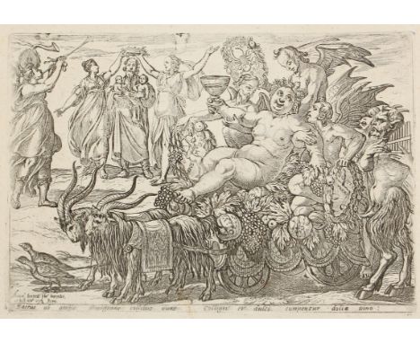 Tempesta, Antonio: (1555 Florenz - Rom 1630). Der Herbst. Radierung, 1592. Plgr. ca. 14,7 x 21,5 cm. Blgr. ca. 22 x 27,5 cm. 