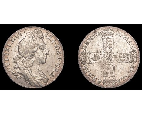 William III (1694-1702), Sixpence, 1696, first bust, early harp (ESC 1202 [1533]; S 3520). Extremely fine £120-£150